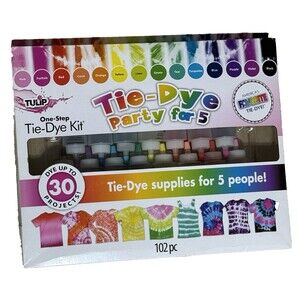 Tulip Tie Dye Party Kit 15 Rainbow Color‎ Bottles Group Activity Festival Gear